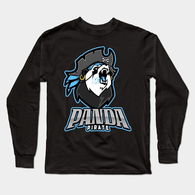 Panda Pirate Long Sleeve T-Shirt by Dog Lovers Store